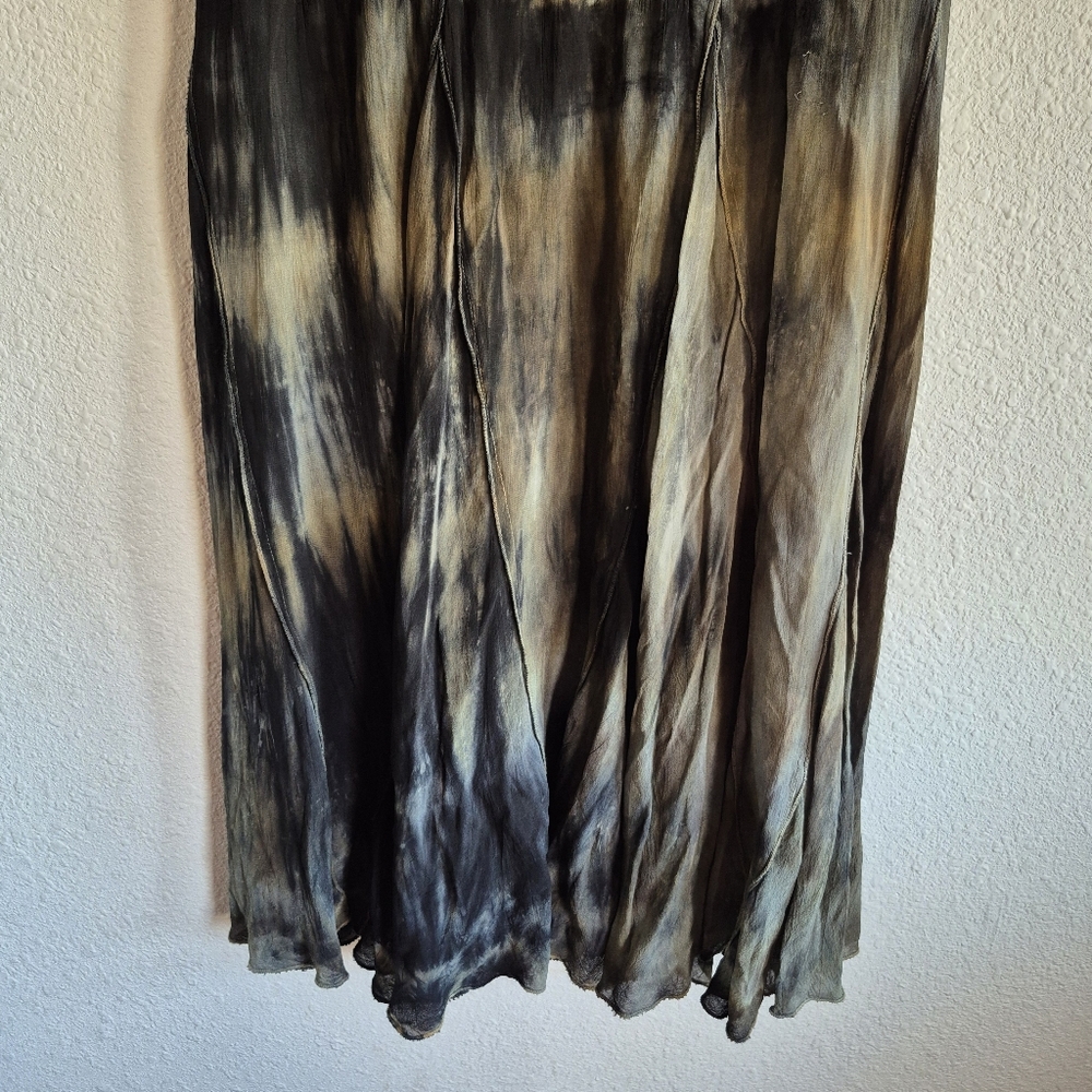 Cute Options Tie-Dye Boho Maxi Skirt Womens Size S - Picture 3 of 5